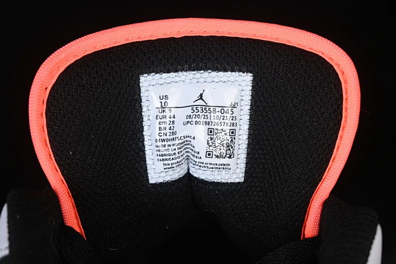All categories Air Jordan Jordan series basketball shoes Air Jordan 1 Low Air Jordan 1 Low AJ1 Joe 1 white gray black hook low-top retro culture basketball shoes 553558-045